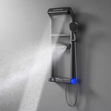 Cabeça de chuveiro com display digital e temperatura constante