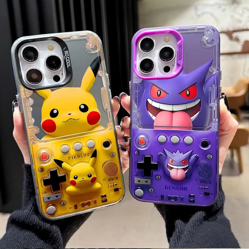 Capa Pikachu Pokémon Gengar para Xiaomi POCO X6 X5 X3 F7 F6 F5 F3 GT M5S C65 C75 M3 M4 M6