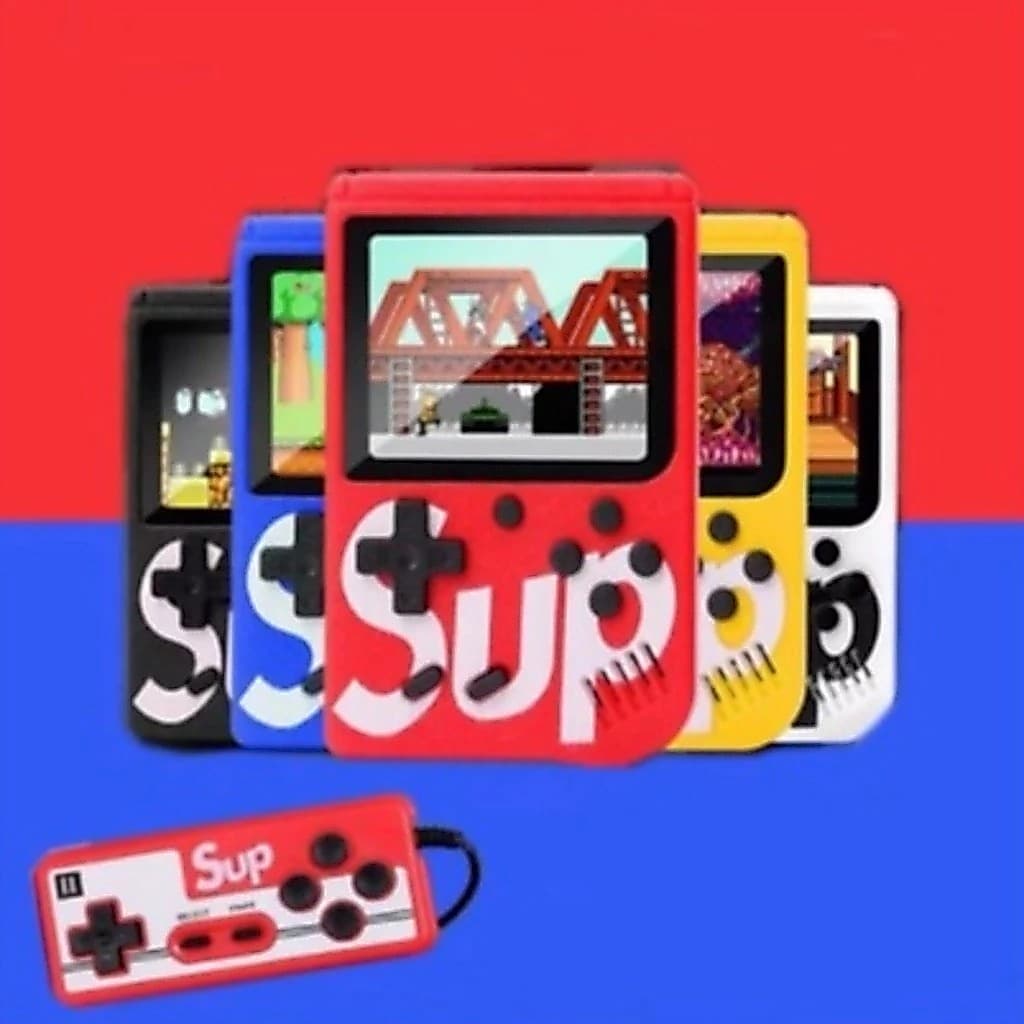 Mini 400 jogos Nintendo, vídeo portátil, jogos clássicos retro, com controle para 2 pessoas