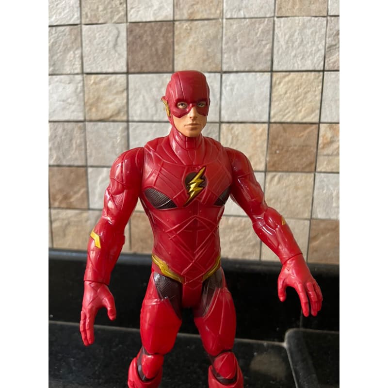 Flash Boneco Grande Com Led E Som 30 Cm Articulado Brinquedo promoção Envio Imediato