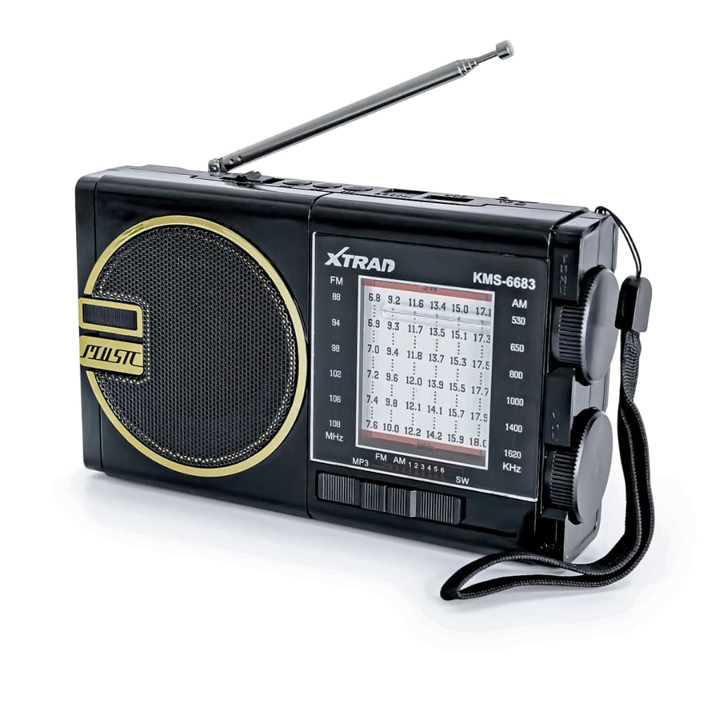 Rádio Vintage Portátil Com Bluetooth Lanterna Painel Solar Entrada Usb