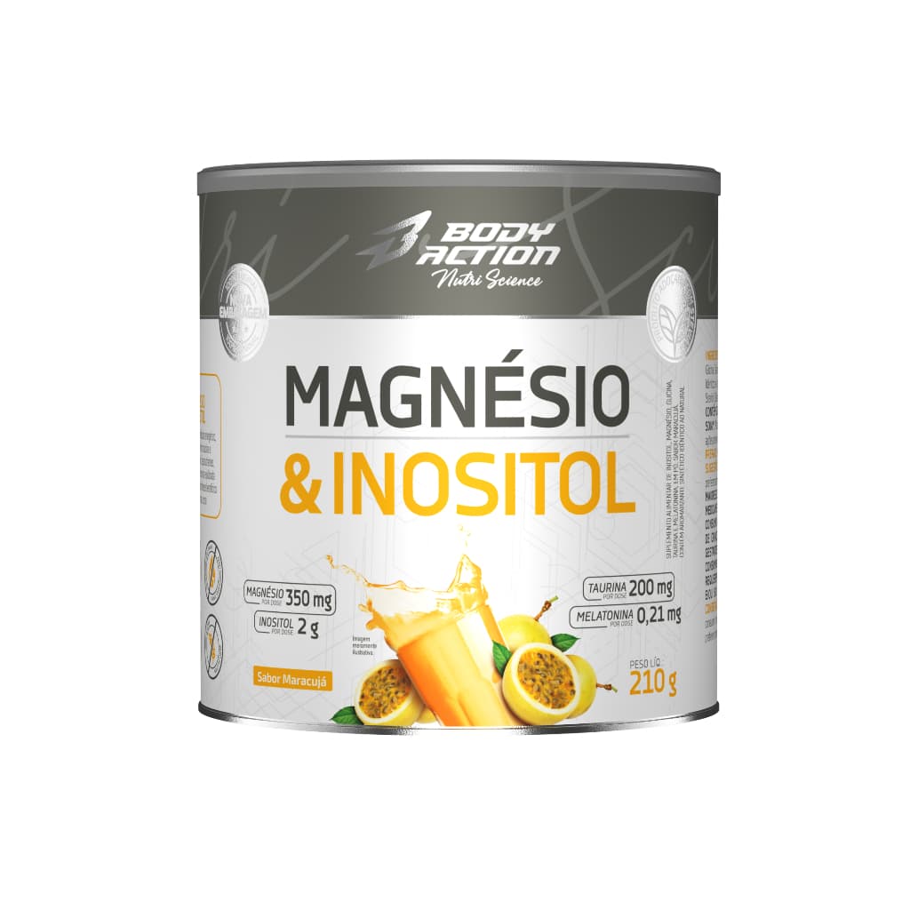 Suplemento Magnésio e Inositol 210g Bodyaction