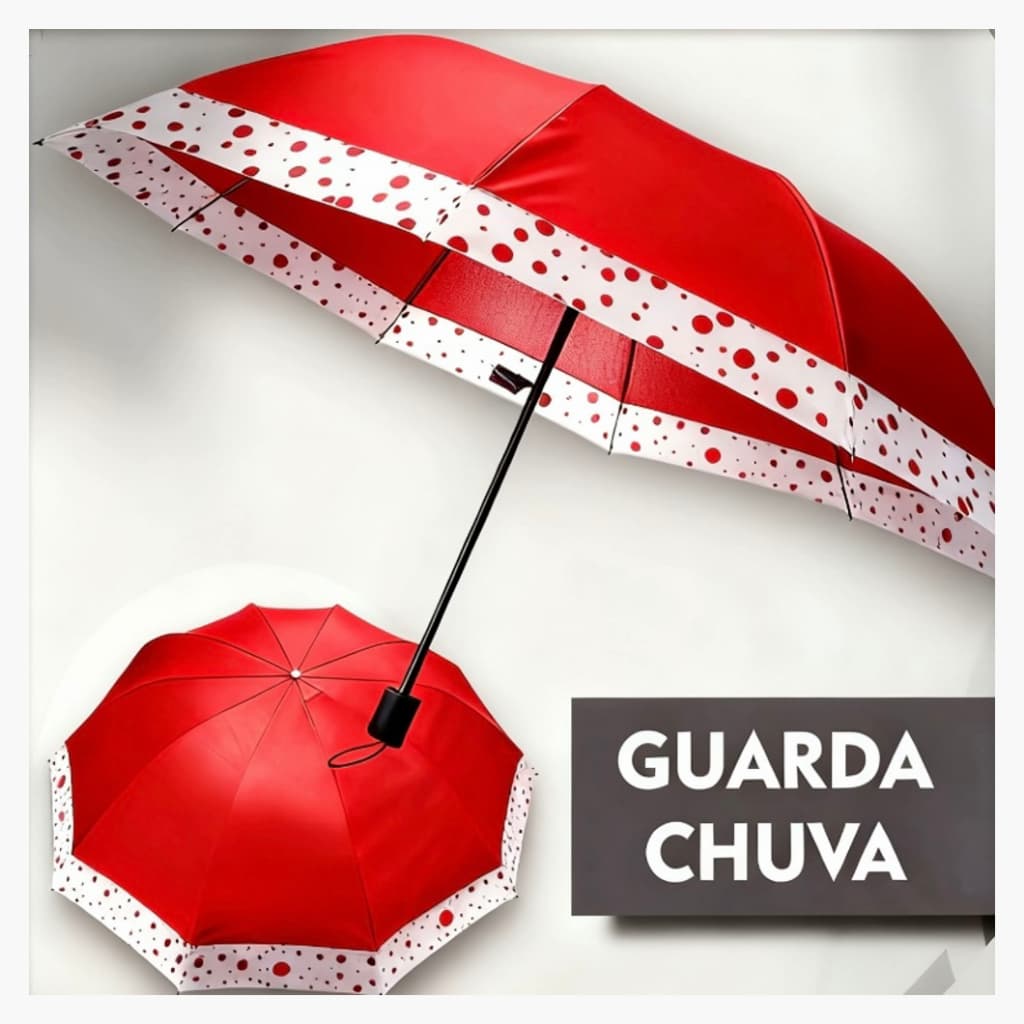 Guarda Chuva Grande 10Varetas Sombrinha reforçada Dobrável Abertura e fechamento manual Feminina chuva e sol guarda sol