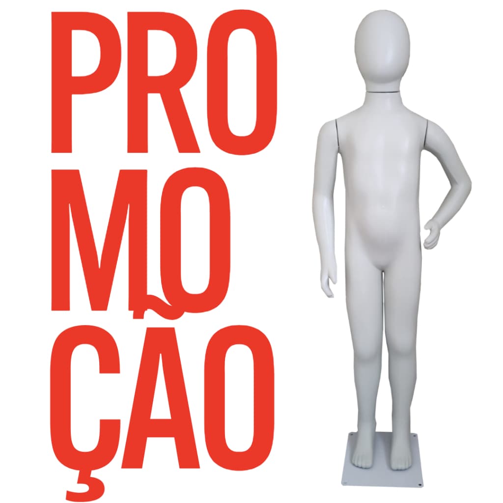 Manequim Barato Infantil - 3 Braços C/ Base