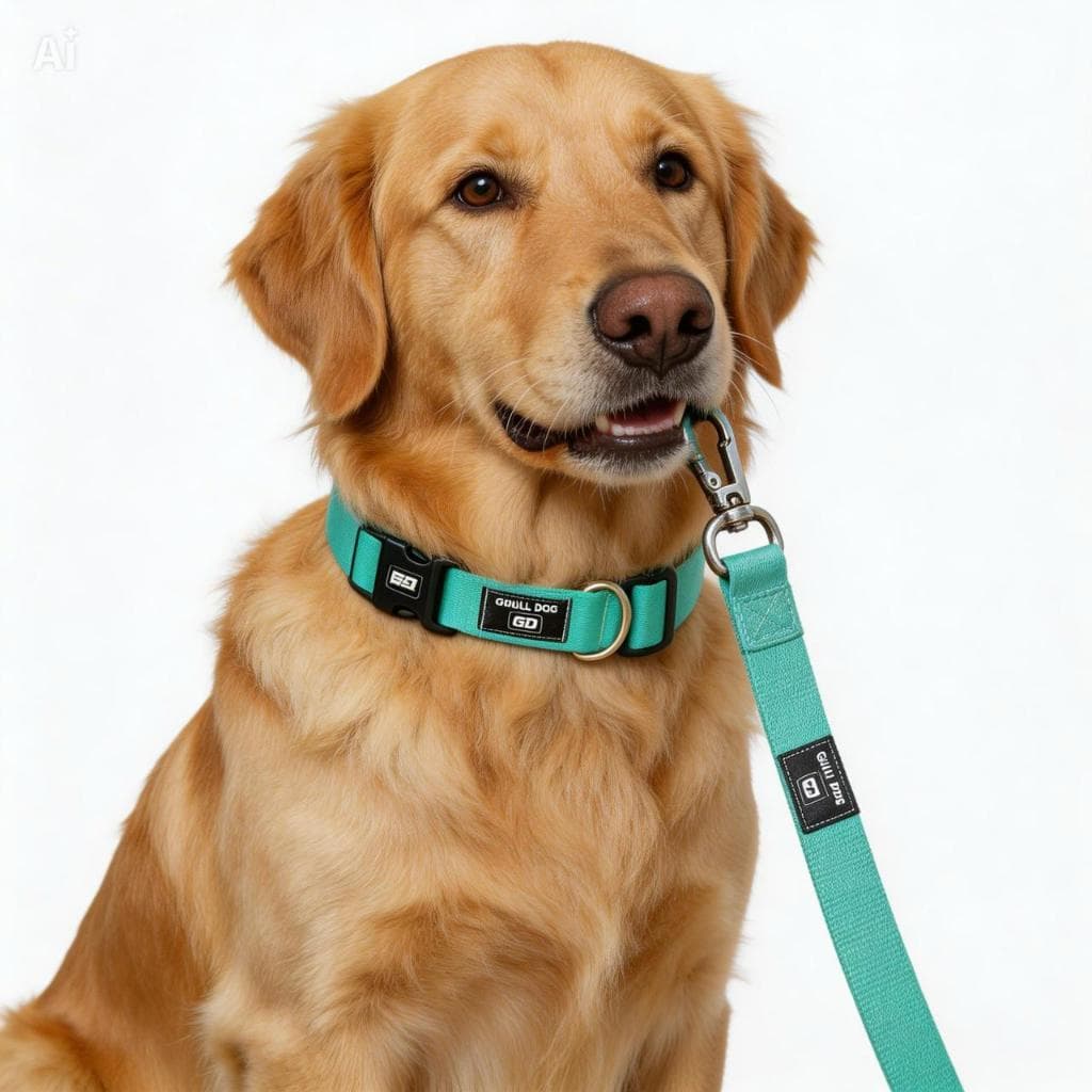 kit Coleira + Guia Mãos Livres 2m para coleira de cachorro ou peitoral