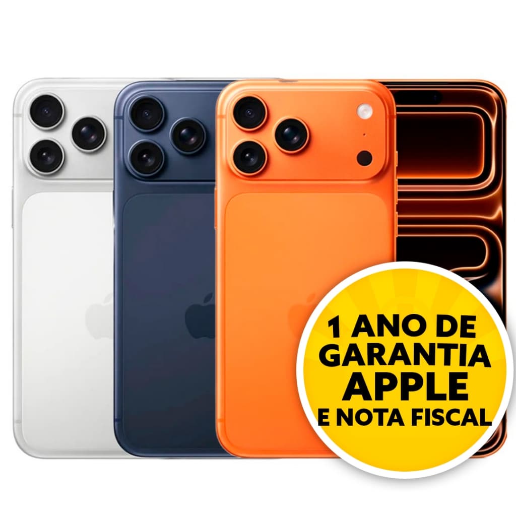 Celular iPhone 17 Pro 256GB 5G Lacrado Original 1 Ano de Garantia Apple com NF