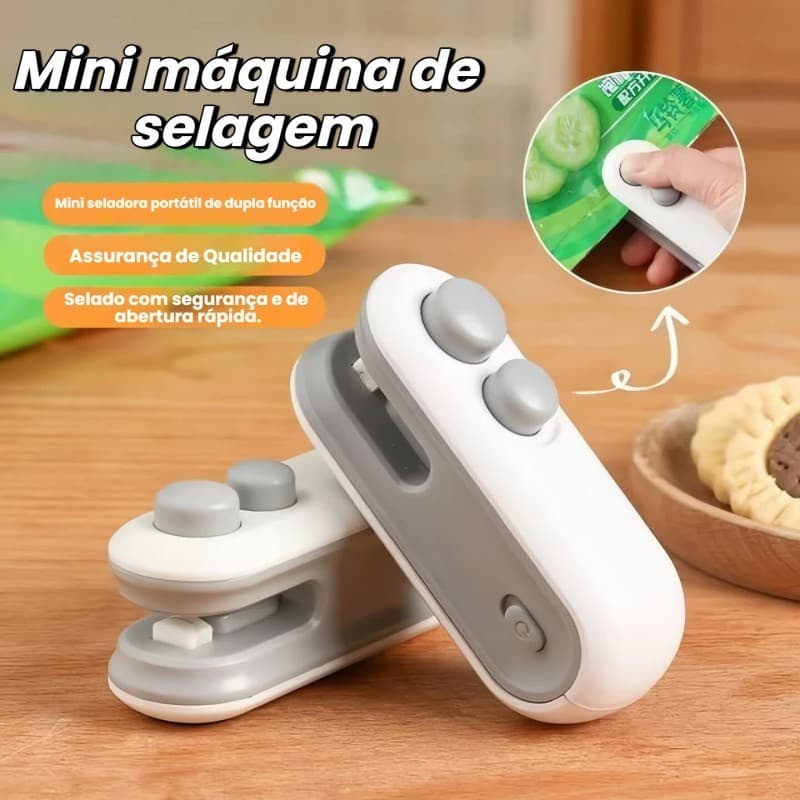 1/2/3/4 Peças Mini Máquina Seladora Recarregável Para Embalagens Plásticas - Selagem Rápida/ Alta Qualidade/ Promoção