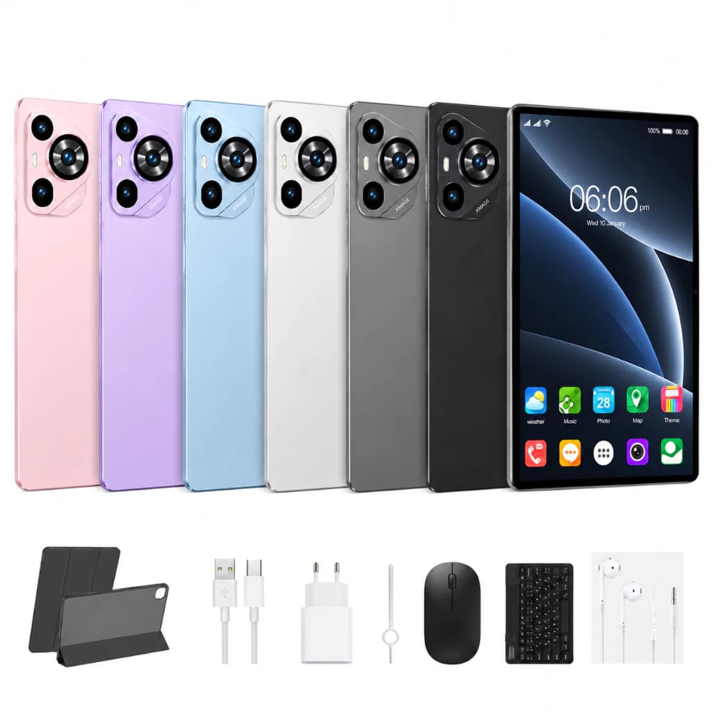 Tablet 15 Pro Max 10.1 6GB+128GB Android WiFi Teclado Mouse Caneta Bluetooth Capa FHD IPS CLICK TECH