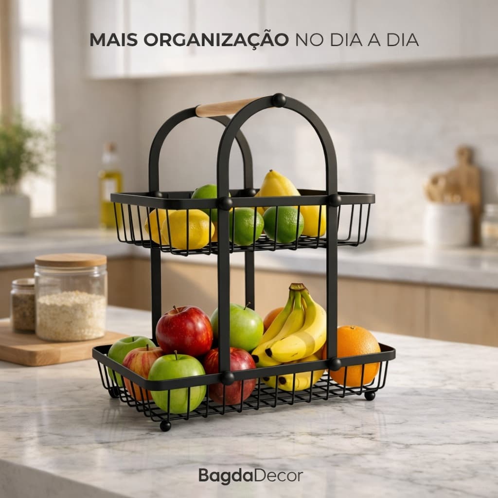 > 🤍🤍Fruteira 2 Andares Ferro e Madeira Organizador Premium para Bancada de Cozinha Moderna Luxo *De:* ~R$ 69,90~ *Por:* R$ 29,99 🔗 Compre aqui: *💡Promoções estão sujeitas a alt