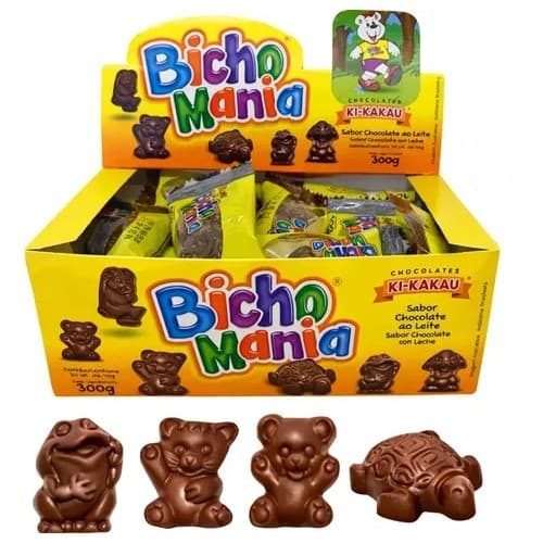 Bicho Mania Chocolate ao Leite Display 192g - Ki-Kakau