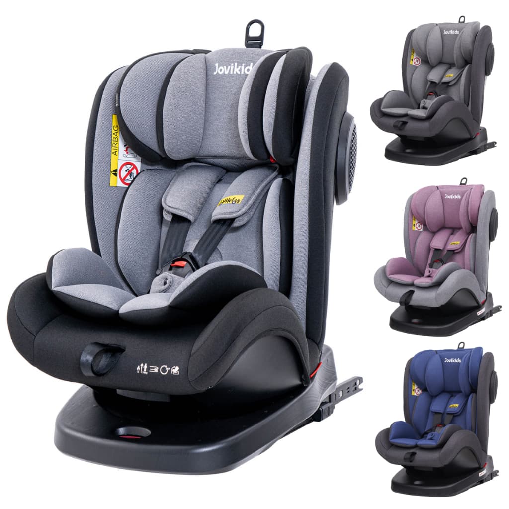 Cadeirinha de Carro Bebe Conforto 0 a 36kg ISOFIX e Top Tether Ergonômico 360 Graus Jovikids