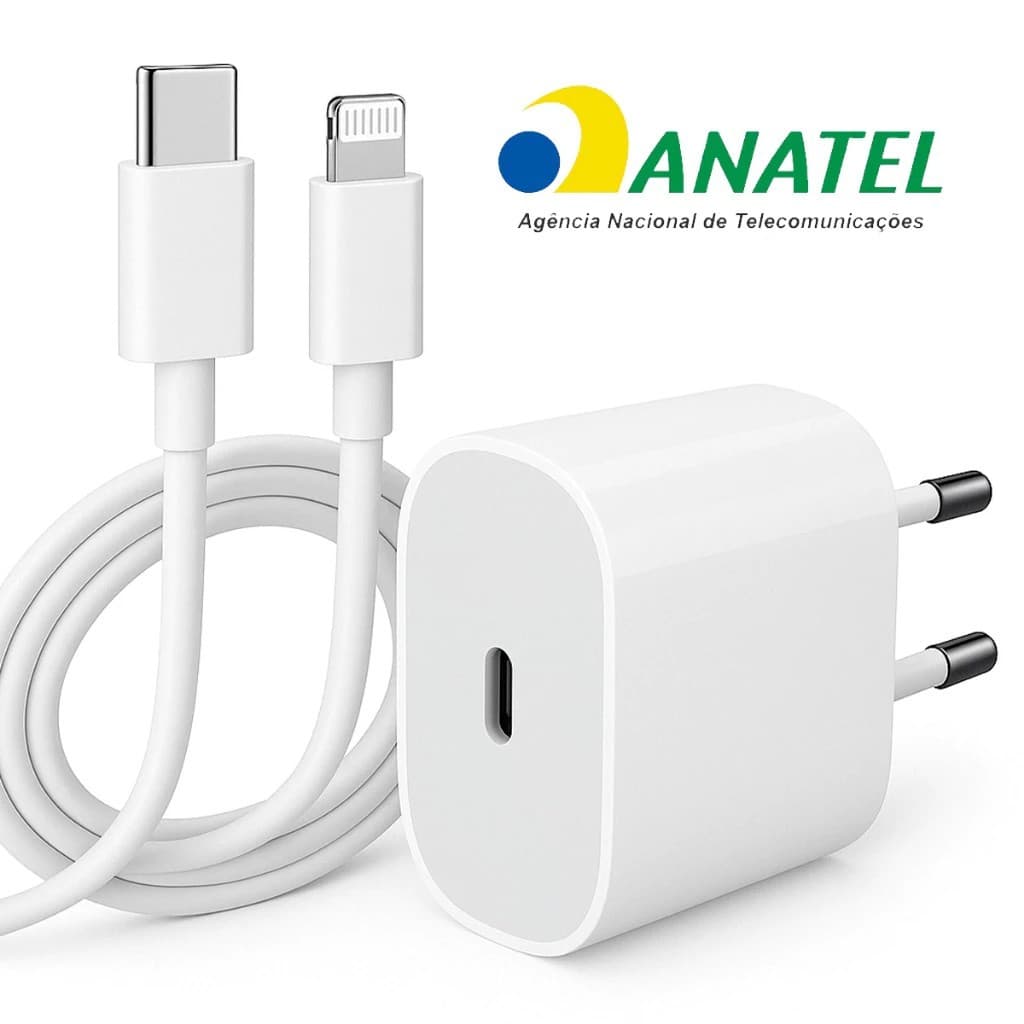 Carregador iPhone Original 25W/30W Turbo iPhone 11 12 13 14 Pro Xr Xs Usb C Lacrado