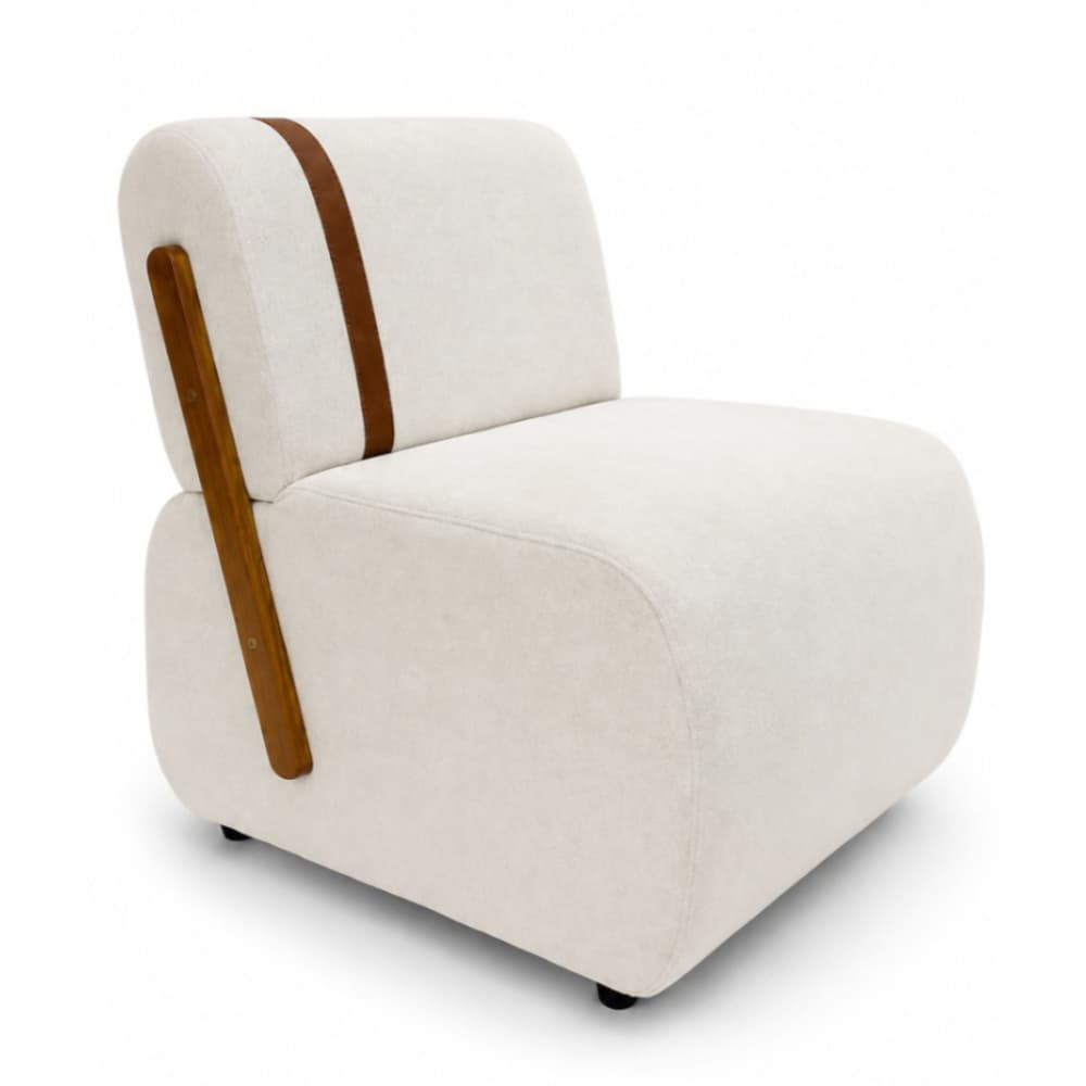 > 🤍🤍Poltrona Lisboa Orgânica Bouclê Off White Detalhe Madeira Faixa Courino Confortável Sala de Estar Recepção Quarto – AV *De:* ~R$ 872,90~ *Por:* R$ 484,28 🔗 Compre aqui: 🏷️A