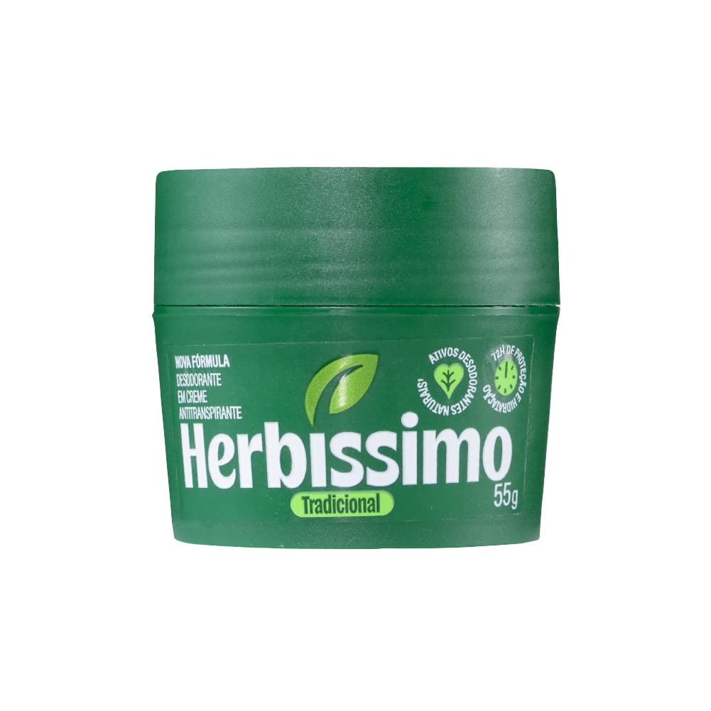 Desodorante Em Creme Antitranspirante Herbíssimo Tradicional 55g