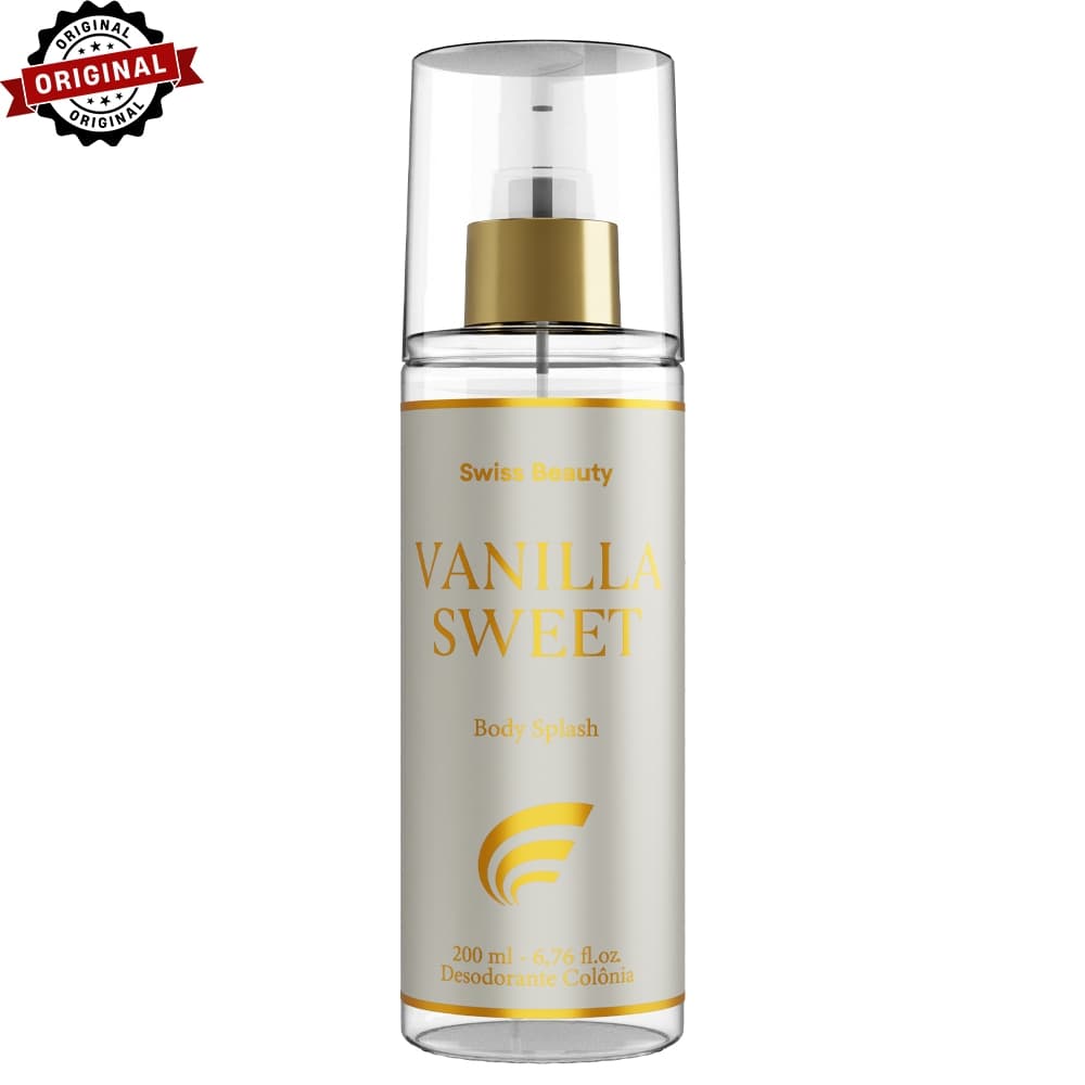Body Splash Vanilla Baunilha 200ml SWISS BEAUTY Sofisticação e Longa Duração