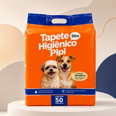 Tapete Higiênico 50x60 cm 50 até 200 Unidades Super Absorvente Descartável Cães Filhotes Xixi Pratitudo