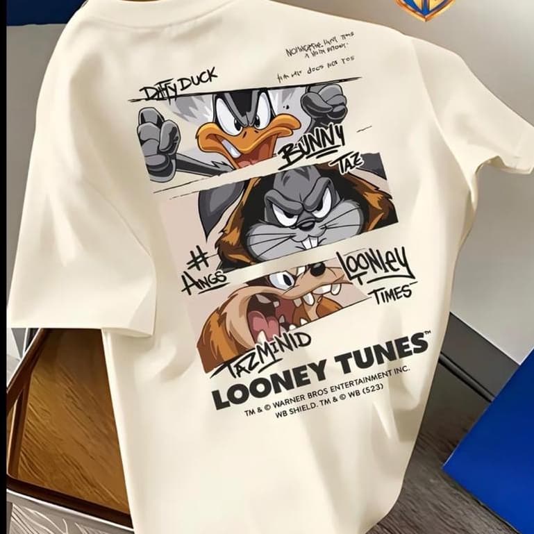 *T-shirt Masculina Looney Tunes modelo novo Camiseta Versátil Camisa Tendência Blusa Premium Crt Unissex*
