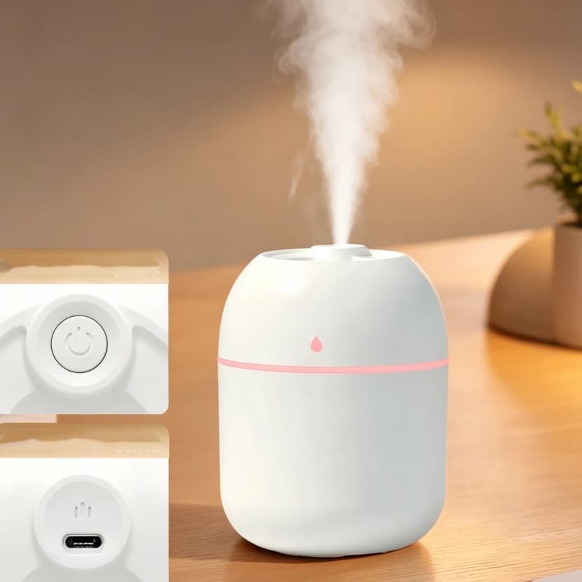3 Pcs Umidificador De Ar com Grande Capacidade Para Casa/Escritório