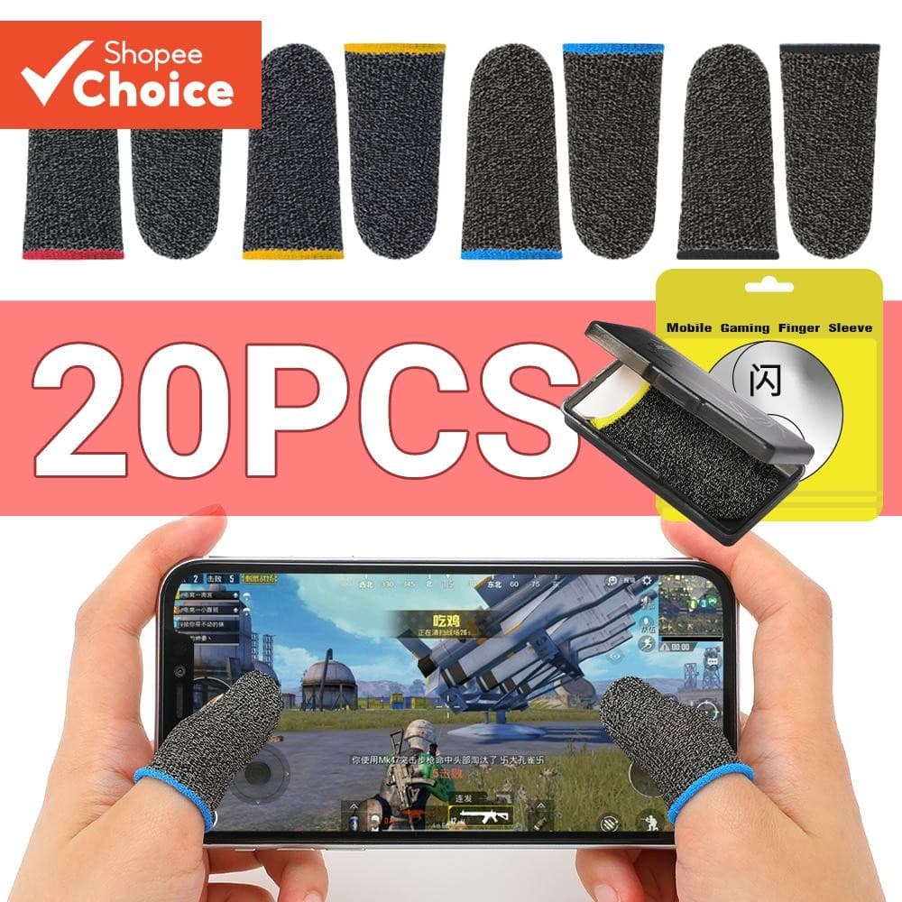 20/40 Peças Capa De Jogo De Dedo PUBG À Prova De Suor Sem Arranhões Tela Sensível Ao Toque Luvas De Manga De Polegar