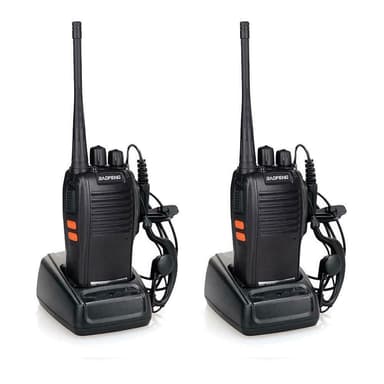 2 rádios comunicador baofeng Alcance 12 Km 16 Canais BF 777S Profissional recarregável rádio segurança