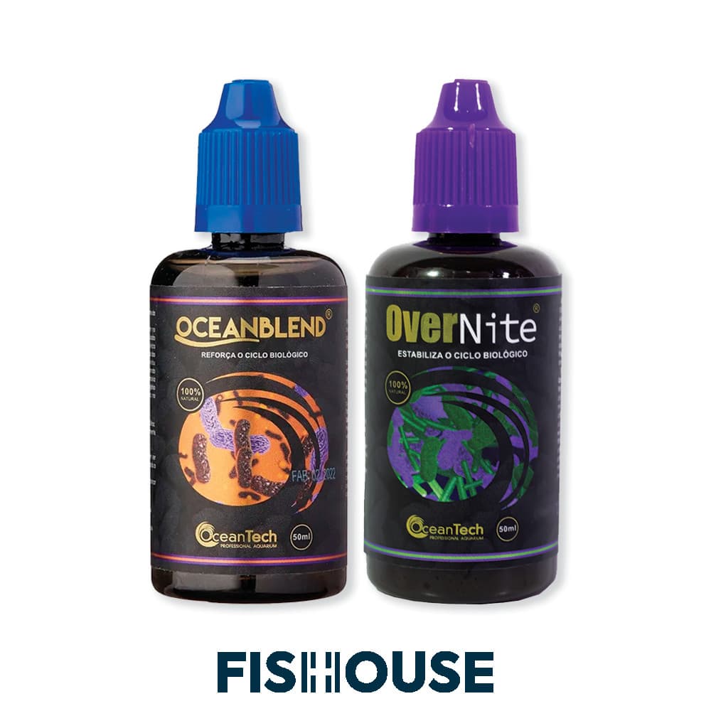 Kit acelerador biológico - OverNite + OceanBlend (50ml) - OceanTech