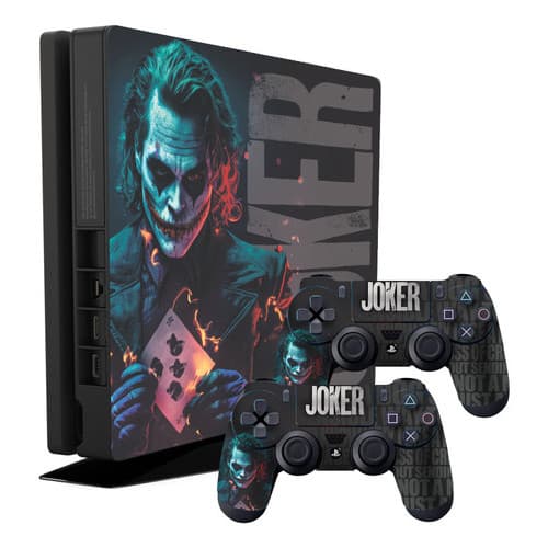 Adadesivo Ps4 Slim Joker Coringa Batman Hahaha Ps36
