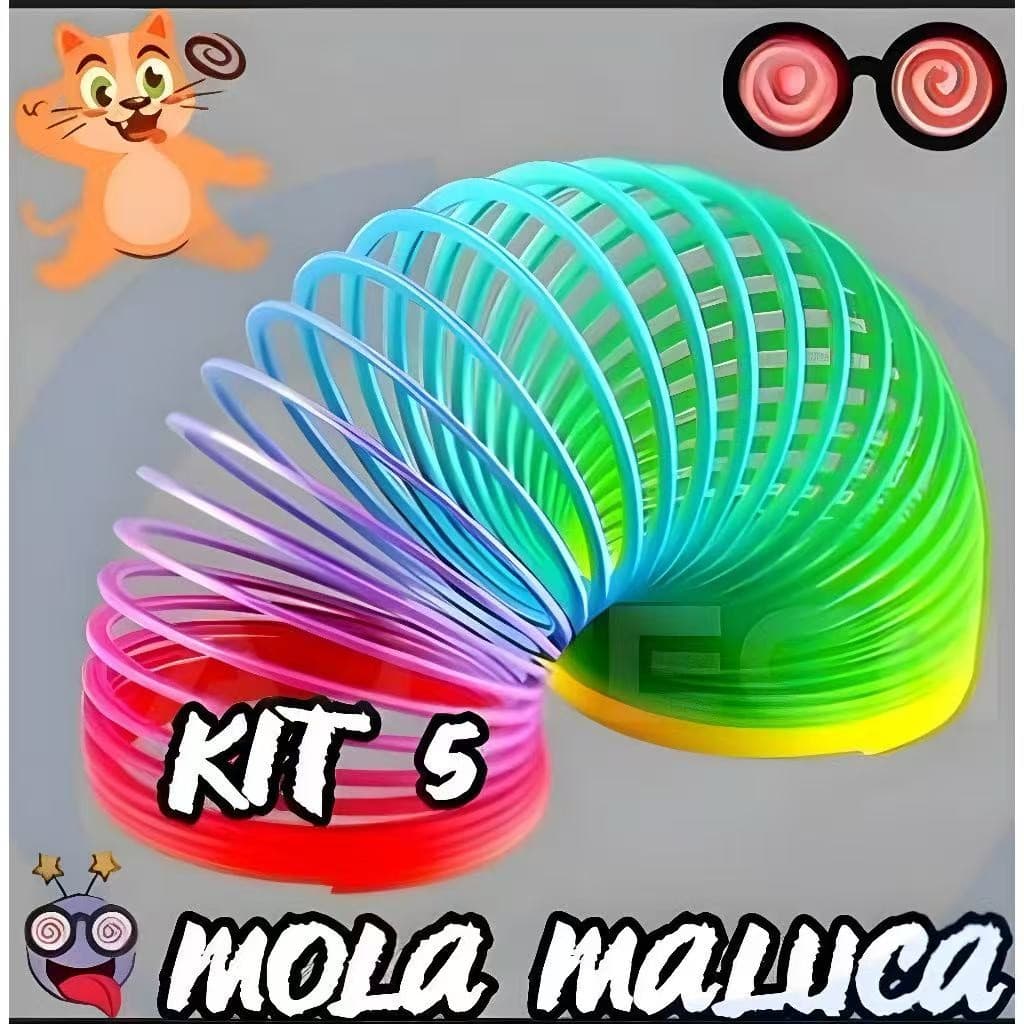 KIT6/12/24PCSMini brinquedo colorido de mola maluca barato de plástico para meninos e meninas
