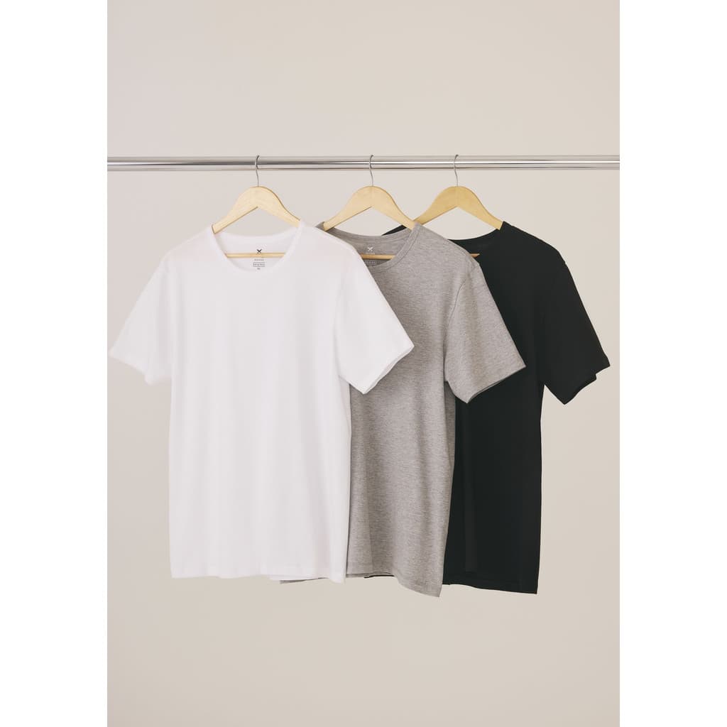 Kit Com 3 Camisetas Masculinas Básicas Slim Hering