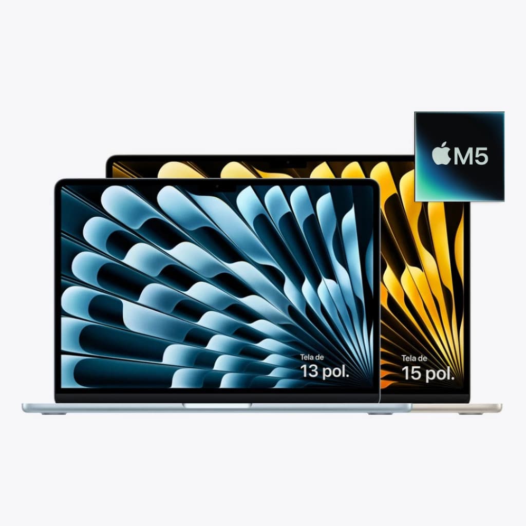 Apple Macbook Air M5 16GB RAM 512GB SSD Tela 13 e 15 Polegadas Novo Lacrado