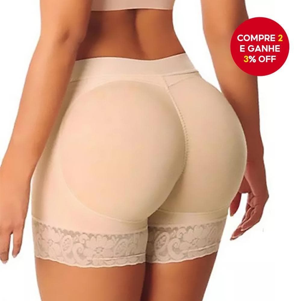 Calcinha Acolchoada Feminina Com Aumento De Bunda E Quadril – Almofadas De Elevação Formato Para Curvas , Design Push-Up