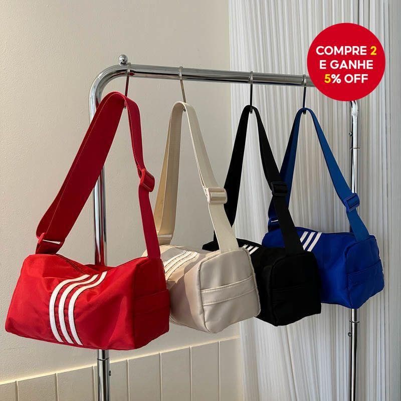 Bolsa cilíndrica transversal para esportes, ginástica, lazer, leve e de grande capacidade para viagens.