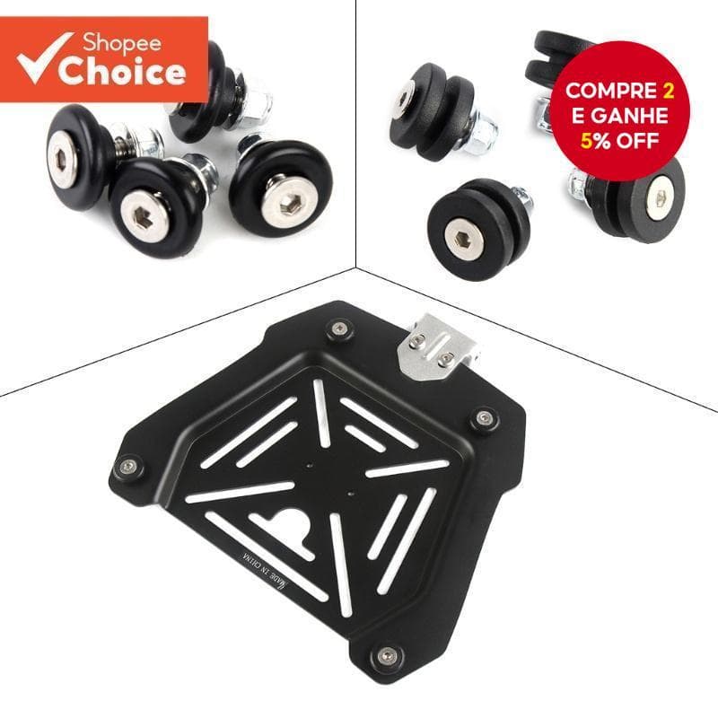 Kool 4 Pack Universal Motorbike Bagageiro Traseiro Caixa De Bagagem Capacetes De Cauda Suporte Do Tronco