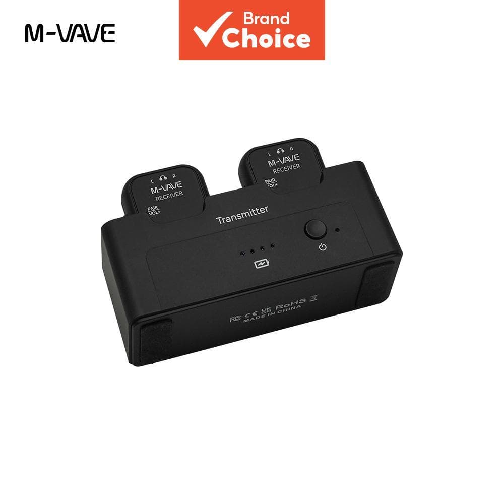 M-VAVE WP-12 Sistema Sem Fio Receptor Transmissor De 2.4 Ghz Monitoramento Bidirecional De Baixa Latência Retorno De Ouv
