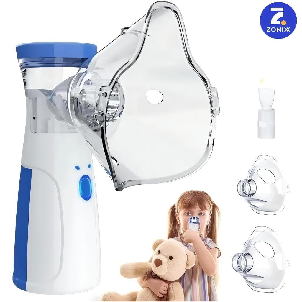 AIQUE Nebulizador Portátil Mini Inalador Silencioso Ultra-sônico Automático para Adultos e Crianças-Zonix