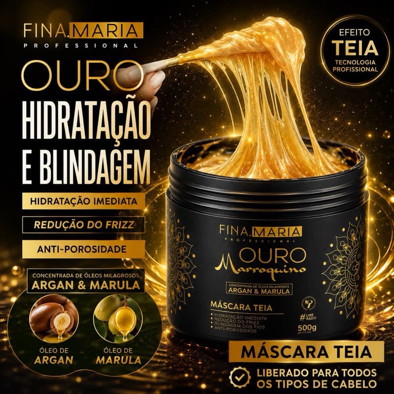 OURO MARROQUINO - FINA MARIA PROFISSIONAL