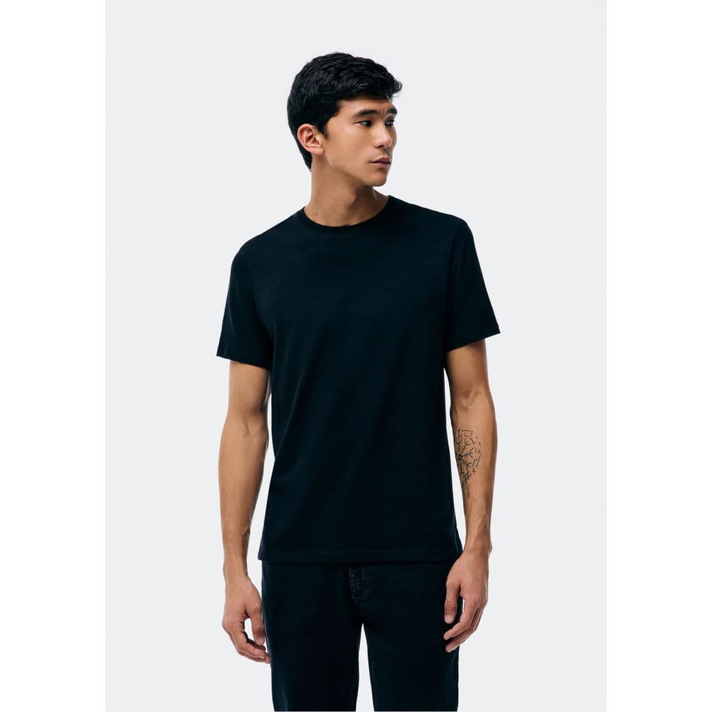 Camiseta Básica Masculina Manga Curta Em Malha H+