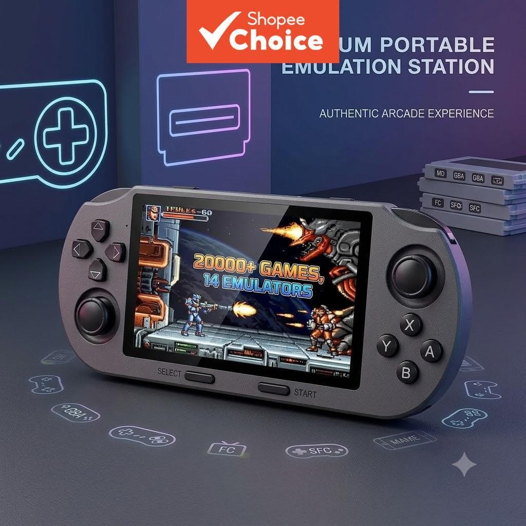 Console de Videogame Portátil 4,5 Polegadas Tela IPS Player Retro com 20K+ Jogos SF3000