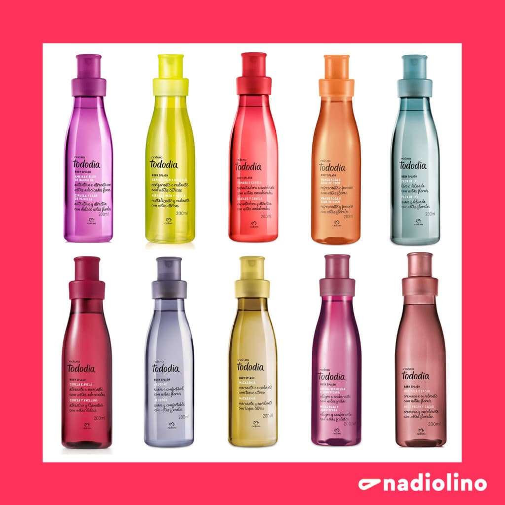 Body Splash Desodorante Spray Corporal Colônia Tododia Natura - 200ml - Kriska Drama, Luna Fascinante, Humor Transforma.