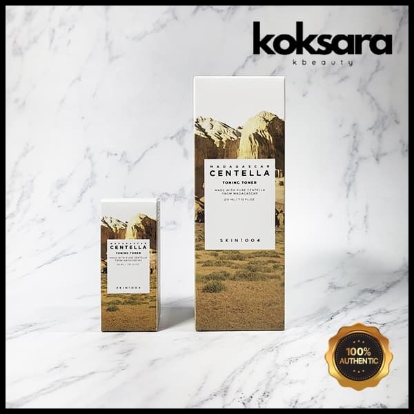skin1004 madagascar centella toning toner 30ml 210ml, cica ampoule 55ml, 100ml