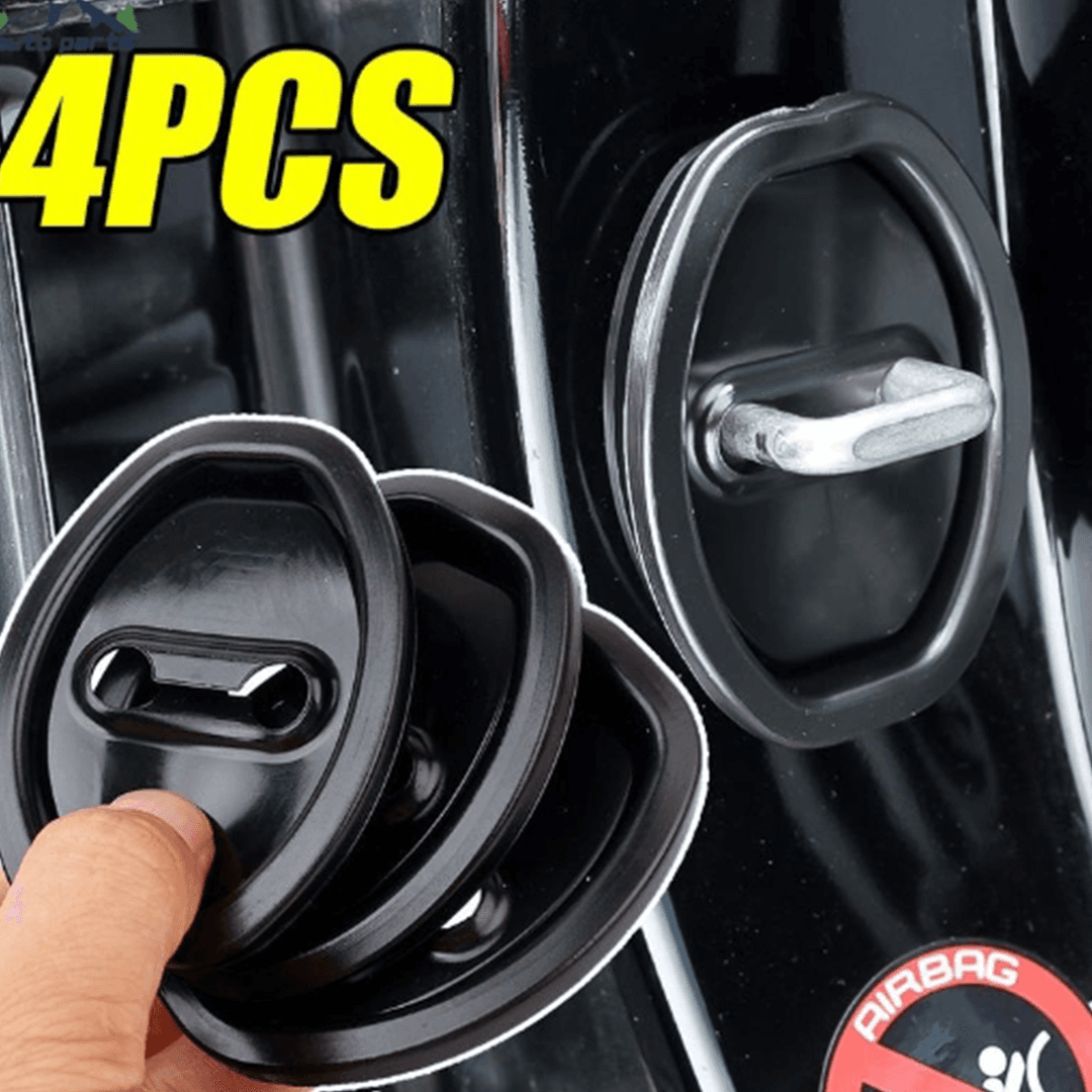 4 Pçs Fechadura Da Porta Do Carro Amortecedor Almofada Silicone Proteção Contra Acidentes Selo Guarda Plug Kit Acessório