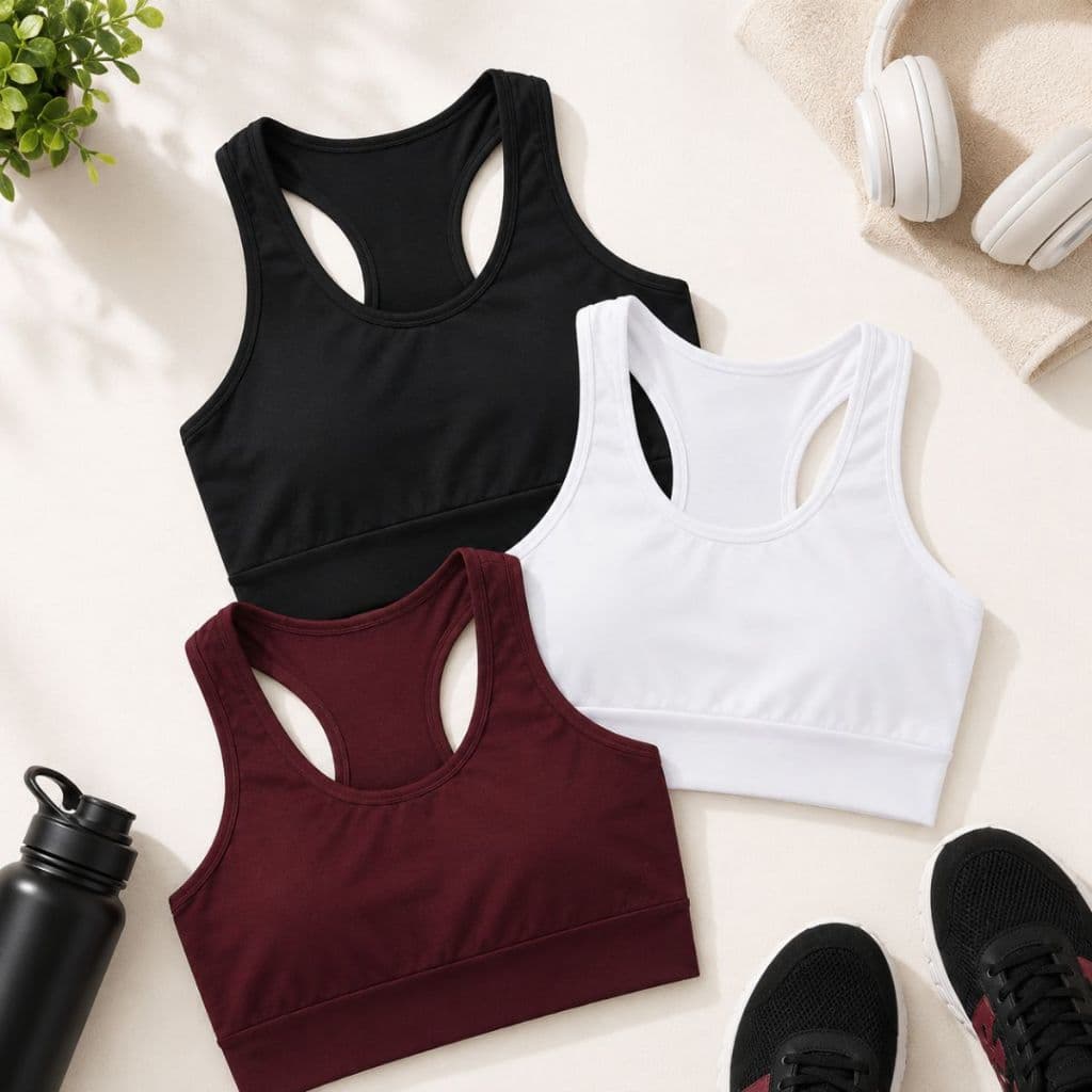 Combo 1 a 3 peças Top Cropped Feminino Suplex Fitness Academia Treino