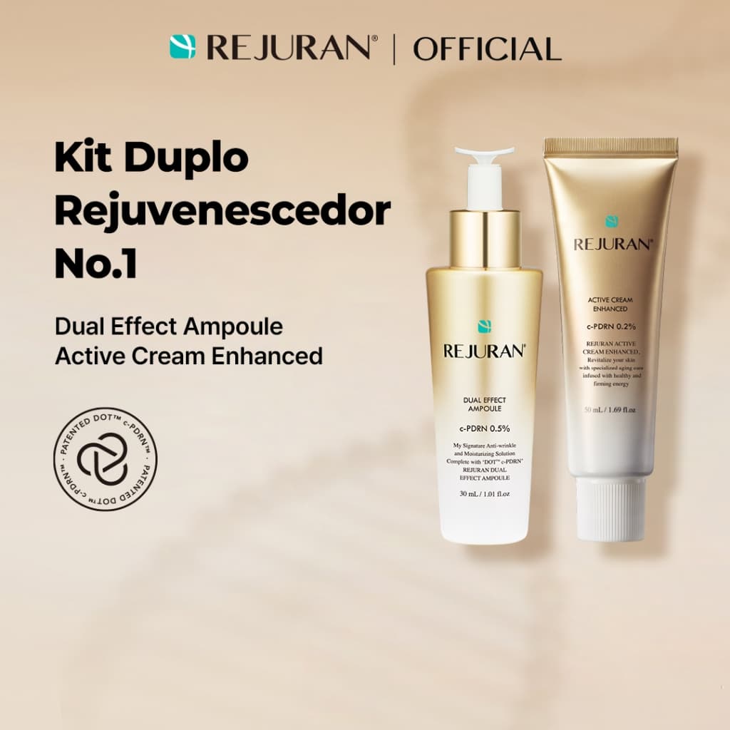 [REJURAN] Kit Rejuvenescimento Duplo (Sérum Dual Effect 30mL + Active Cream Enhanced 50mL)