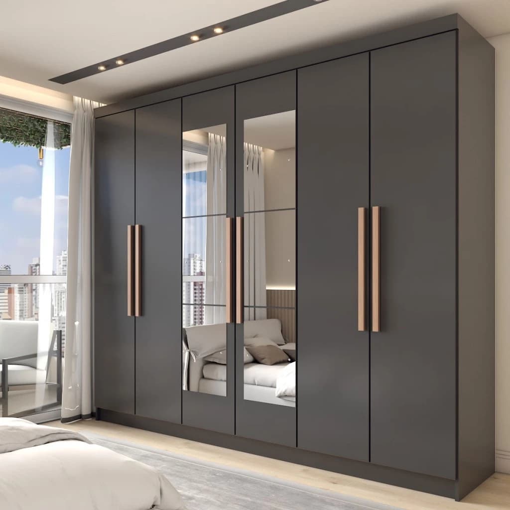 Guarda-Roupa Casal Odisseia 6 Portas 2 Gavetas com EspelhoVer produto