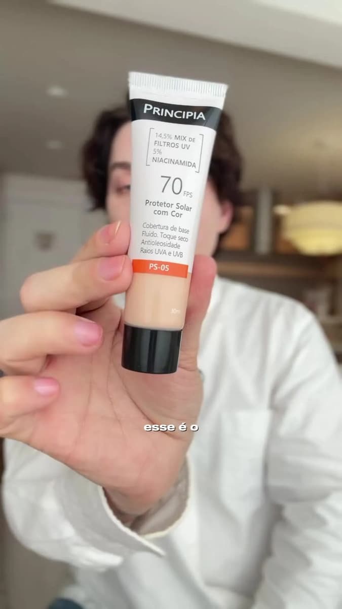 PRINCIPIA, Protetor Solar Facial FPS70 PS-05 Cor 3.0 c/ 30ml