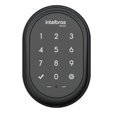 Fechadura Digital De Sobrepor Fr 102 Preto Intelbras