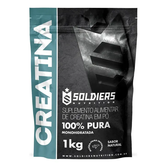 Creatina Soldiers Nutrition em pó Sem sabor x 1kg