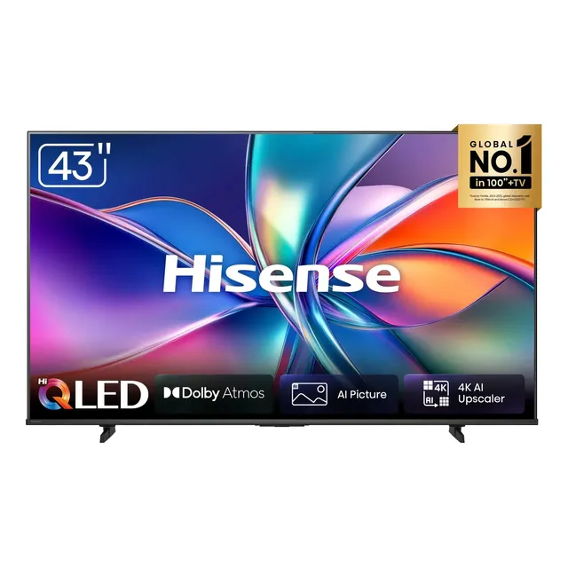 Smart TV Hisense HI-QLED 4K 43" Polegadas com Dolby Atmos, Dolby Gaming e Alexa - 43Q6QVV