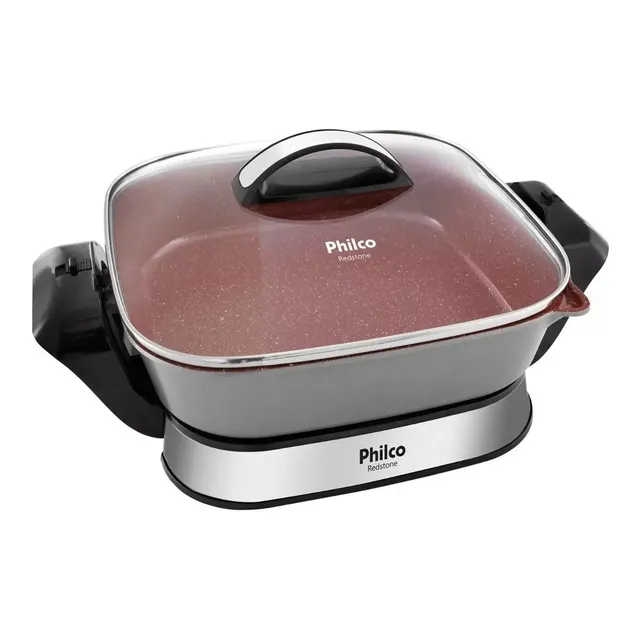 Panela Elétrica Redstone Com Revestimento 4l Vermelha Philco Vermelho 60 Hz
