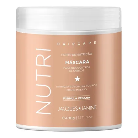 Máscara Tratamento Jacques Janine Nutri Hidratação Brilho Maciez 400g