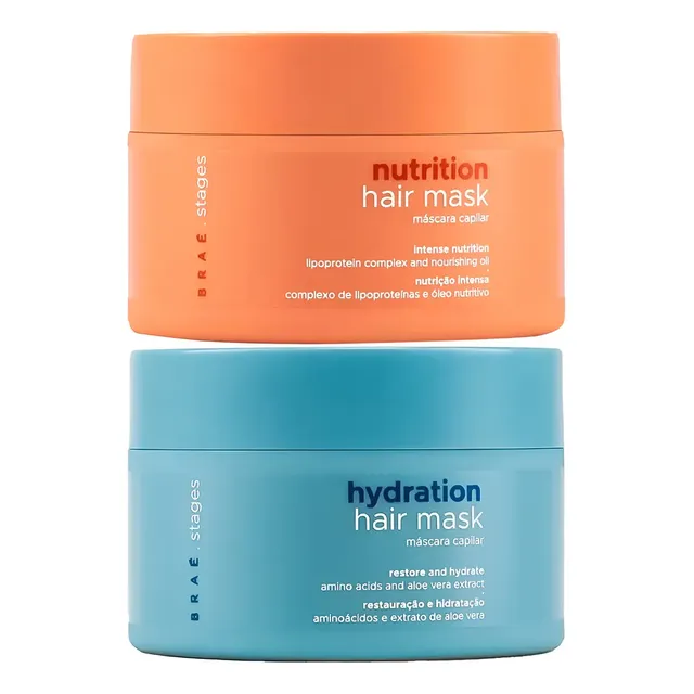 Máscaras De Tratamento Nutrição + Hidratação Stages - Braé